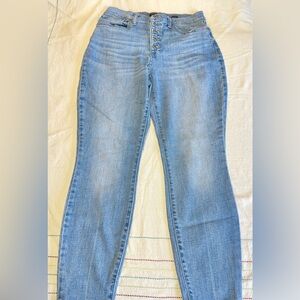 Lucky Brand Bridgette High Rise Skinny Ankle Jeans with Classic Button Fly
